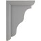 Ekena Millwork 2 1/4"W x 5"D x 7"H Hamilton Traditional Wood Vintage Decor Bracket, Pebble Grey BKTWD02X05X07HAPG - alternate 2